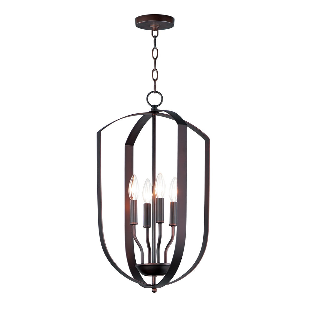 Maxim - Four Light Chandelier - Provident - Oil Rubbed Bronze- Union Lighting Luminaires Decor