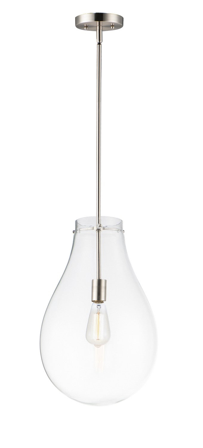 Maxim - One Light Pendant - Gourd - Satin Nickel- Union Lighting Luminaires Decor
