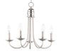 Maxim - Five Light Chandelier - Logan - Satin Nickel- Union Lighting Luminaires Decor