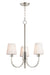 Maxim - Three Light Chandelier - Shelter - Satin Nickel- Union Lighting Luminaires Decor