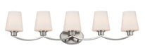 Maxim - Five Light Bath Vanity - Shelter - Satin Nickel- Union Lighting Luminaires Decor