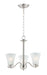 Maxim - Three Light Chandelier - Vital - Satin Nickel- Union Lighting Luminaires Decor