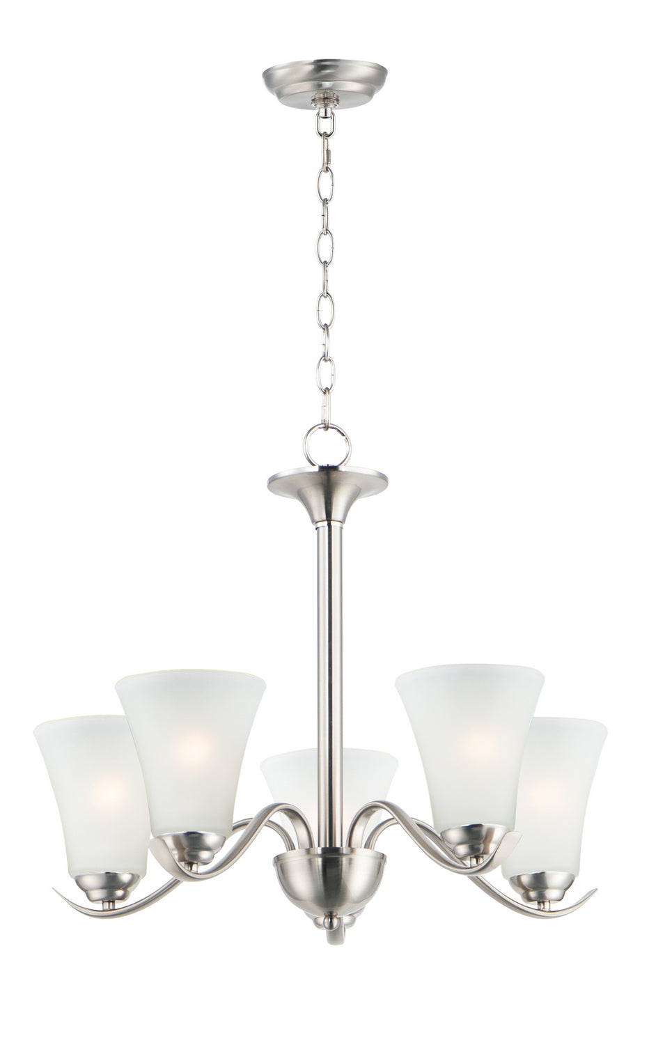 Maxim - Five Light Chandelier - Vital - Satin Nickel- Union Lighting Luminaires Decor