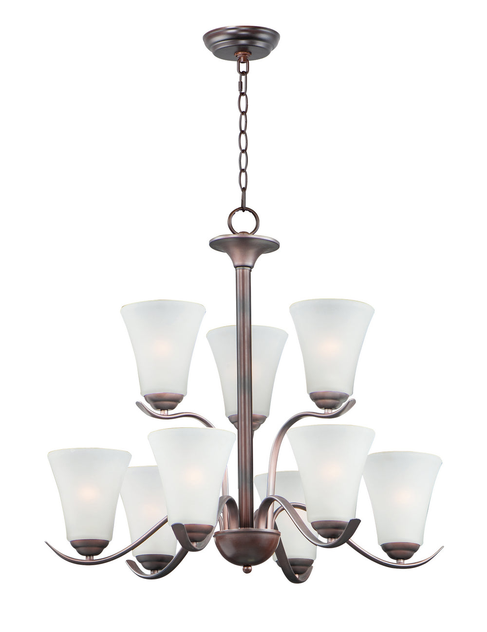 Maxim - Nine Light Chandelier - Vital - Oil Rubbed Bronze- Union Lighting Luminaires Decor