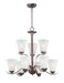 Maxim - Nine Light Chandelier - Vital - Oil Rubbed Bronze- Union Lighting Luminaires Decor