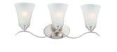 Maxim - Three Light Bath Vanity - Vital - Satin Nickel- Union Lighting Luminaires Decor