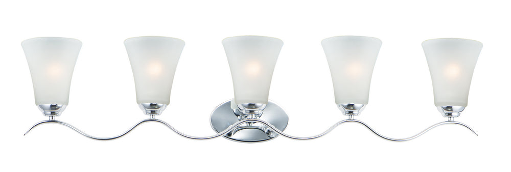 Maxim - Five Light Bath Vanity - Vital - Polished Chrome- Union Lighting Luminaires Decor