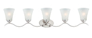 Maxim - Five Light Bath Vanity - Vital - Satin Nickel- Union Lighting Luminaires Decor