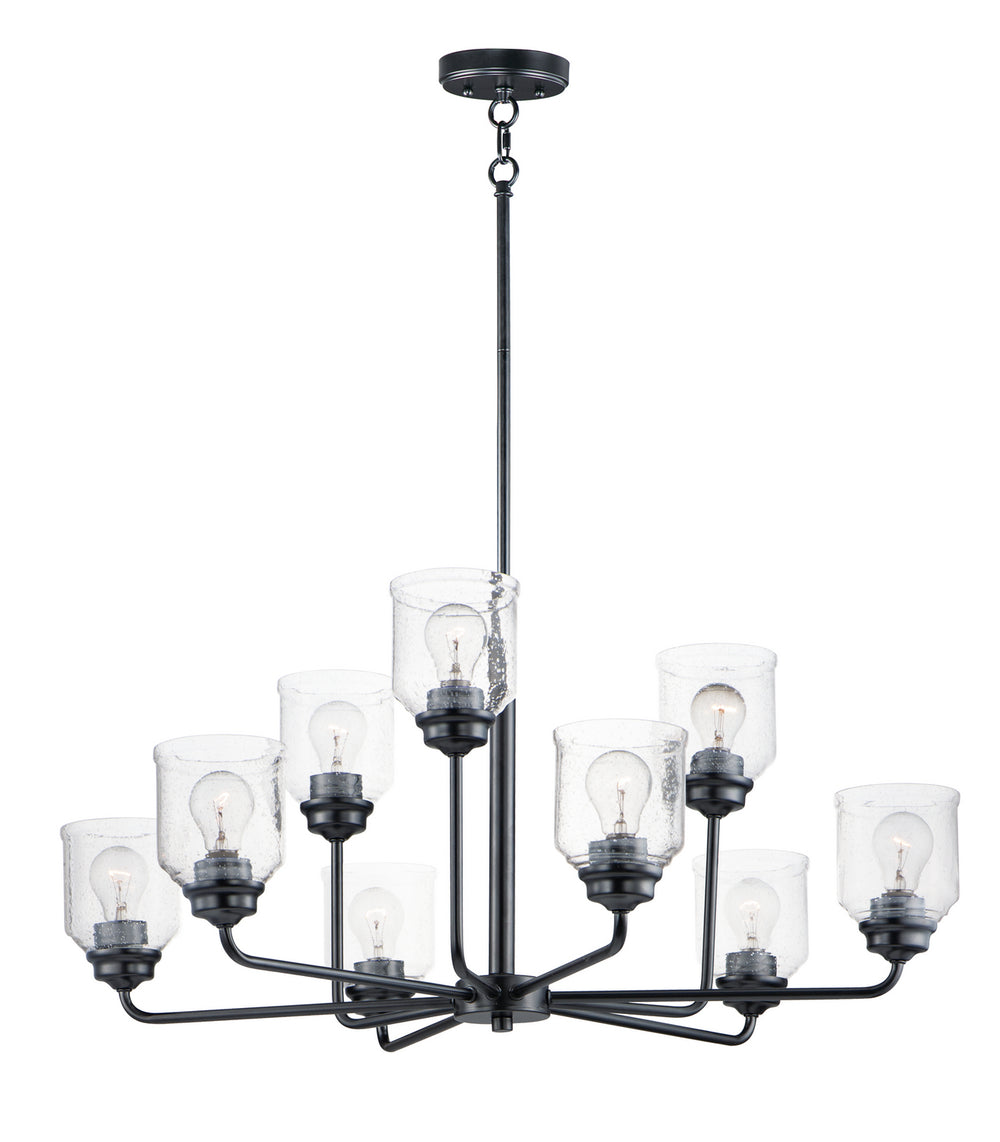 Maxim - Nine Light Chandelier - Acadia - Black- Union Lighting Luminaires Decor