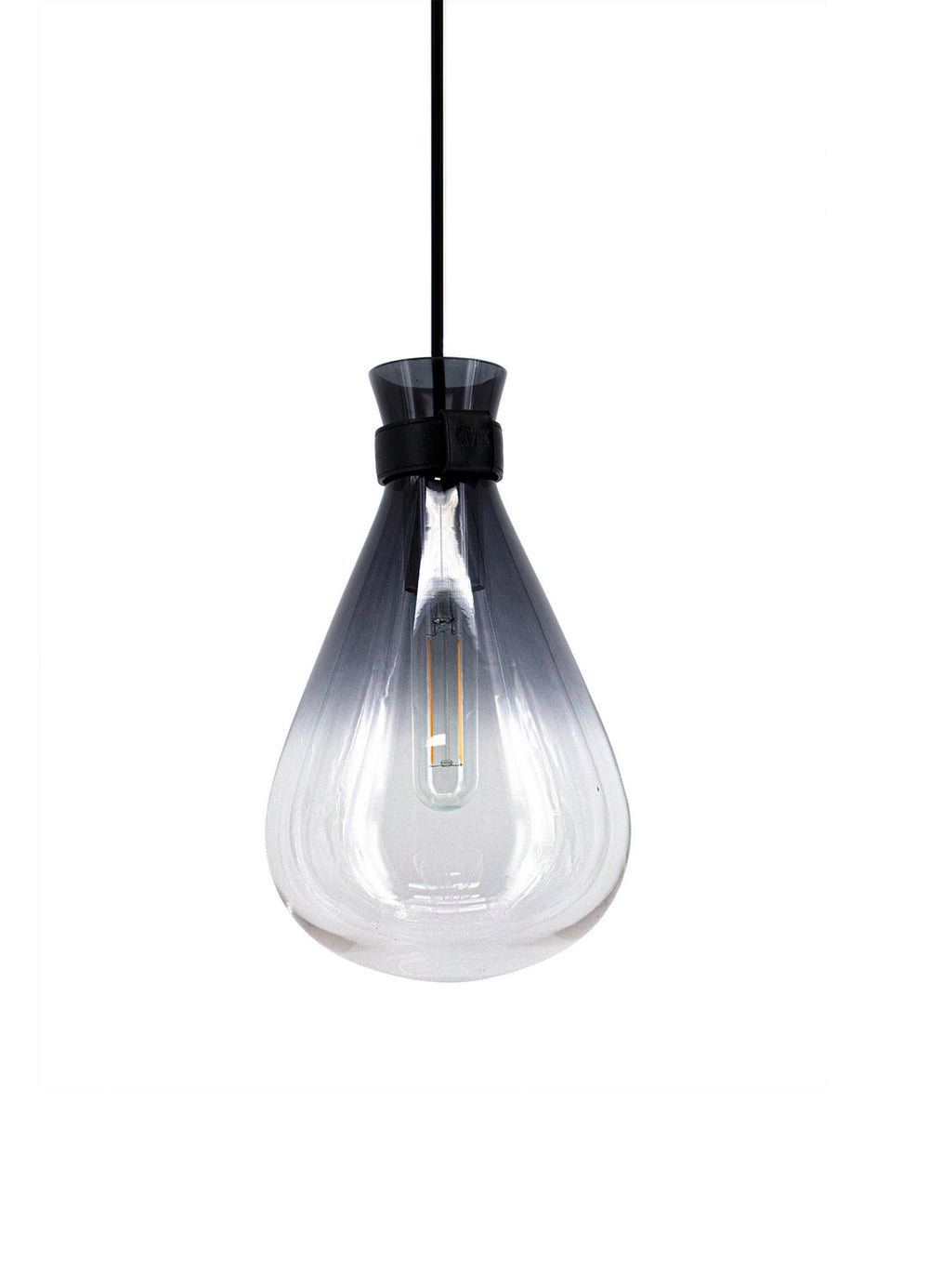 Avenue Lighting - One Light Pendant - Del Mar - Smoke/Clear- Union Lighting Luminaires Decor