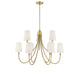 Savoy House - Nine Light Chandelier - Cameron - Warm Brass- Union Lighting Luminaires Decor