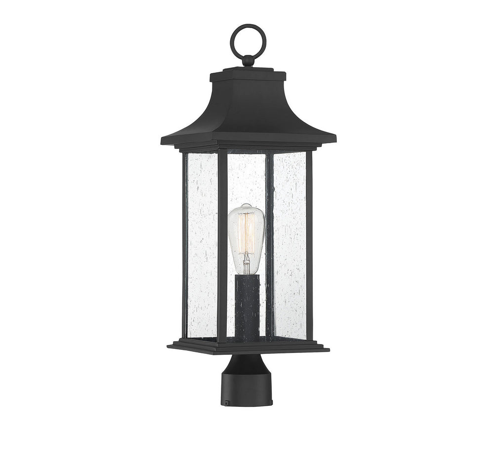 Savoy House Canada - One Light Post Lantern - Hancock - Matte Black- Union Lighting Luminaires Decor