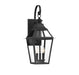 Savoy House - Three Light Outdoor Wall Sconce - Jackson - Black w/Gold Highlights- Union Lighting Luminaires Decor