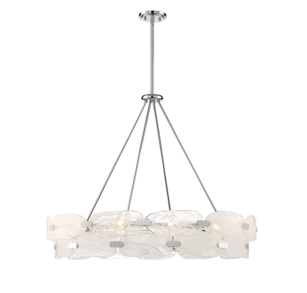 Savoy House - 12 Light Pendant - Vasare - Chrome- Union Lighting Luminaires Decor