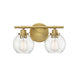 Savoy House - Two Light Bath Bar - Carson - Warm Brass- Union Lighting Luminaires Decor