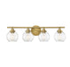 Savoy House - Four Light Bath Bar - Carson - Warm Brass- Union Lighting Luminaires Decor
