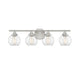 Savoy House - Four Light Bath Bar - Carson - Satin Nickel- Union Lighting Luminaires Decor