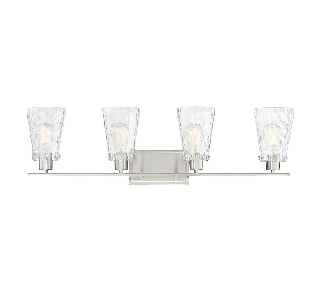 Savoy House - Four Light Bath Bar - Vaughan - Satin Nickel- Union Lighting Luminaires Decor