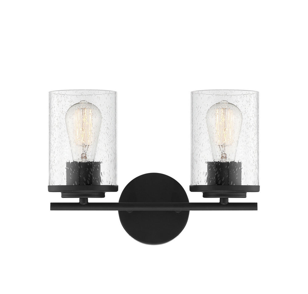 Savoy House - Two Light Bath Bar - Marshall - Matte Black- Union Lighting Luminaires Decor