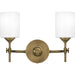 Quoizel - Two Light Bath - Aria - Weathered Brass- Union Lighting Luminaires Decor