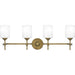 Quoizel - Four Light Bath - Aria - Weathered Brass- Union Lighting Luminaires Decor