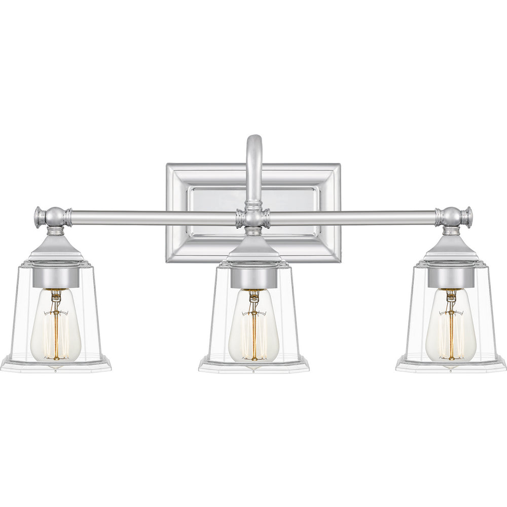 Quoizel - Three Light Bath - Nicholas - Polished Chrome- Union Lighting Luminaires Decor
