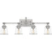 Quoizel - Four Light Bath - Nicholas - Brushed Nickel- Union Lighting Luminaires Decor