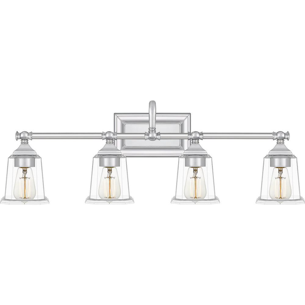 Quoizel - Four Light Bath - Nicholas - Polished Chrome- Union Lighting Luminaires Decor