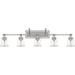 Quoizel - Five Light Bath Fixture - Nicholas - Brushed Nickel- Union Lighting Luminaires Decor