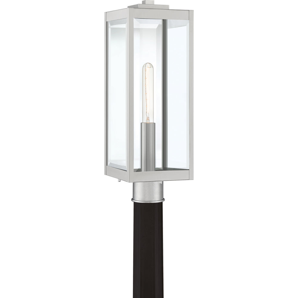 Quoizel - One Light Outdoor Lantern - Westover - Stainless Steel- Union Lighting Luminaires Decor