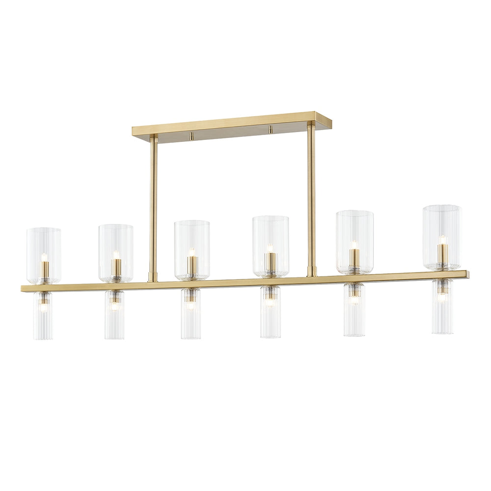 Mitzi Canada - 12 Light Linear - Tabitha - Aged Brass- Union Lighting Luminaires Decor
