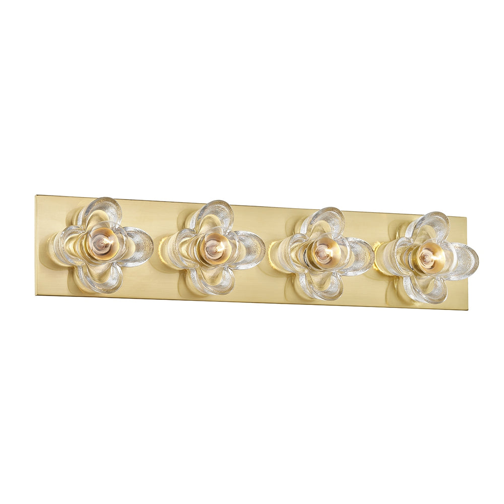 Mitzi Canada - Four Light Bath and Vanity - Shea - Aged Brass- Union Lighting Luminaires Decor