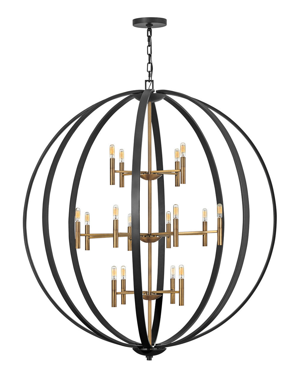 Hinkley Canada - LED Chandelier - Euclid - Spanish Bronze- Union Lighting Luminaires Decor