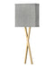 Hinkley Canada - LED Wall Sconce - Axis Heathered Gray - Heritage Brass- Union Lighting Luminaires Decor