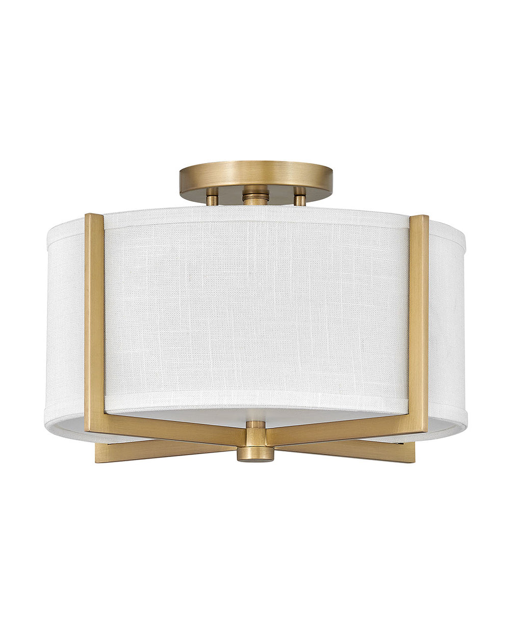 Hinkley Canada - LED Foyer Pendant - Axis Off White - Heritage Brass- Union Lighting Luminaires Decor