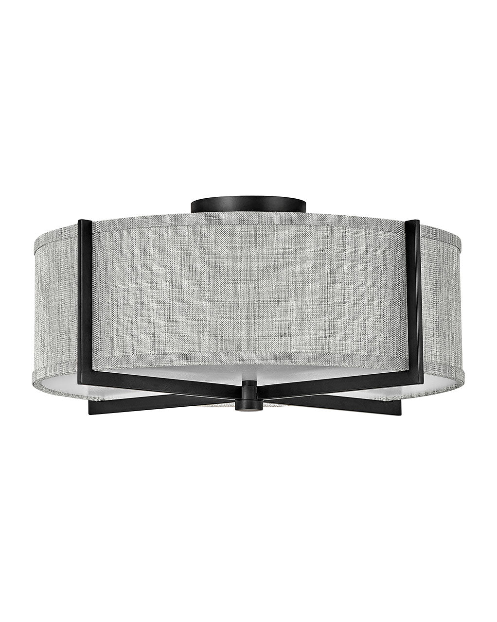 Hinkley Canada - LED Foyer Pendant - Axis Heathered Gray - Black- Union Lighting Luminaires Decor