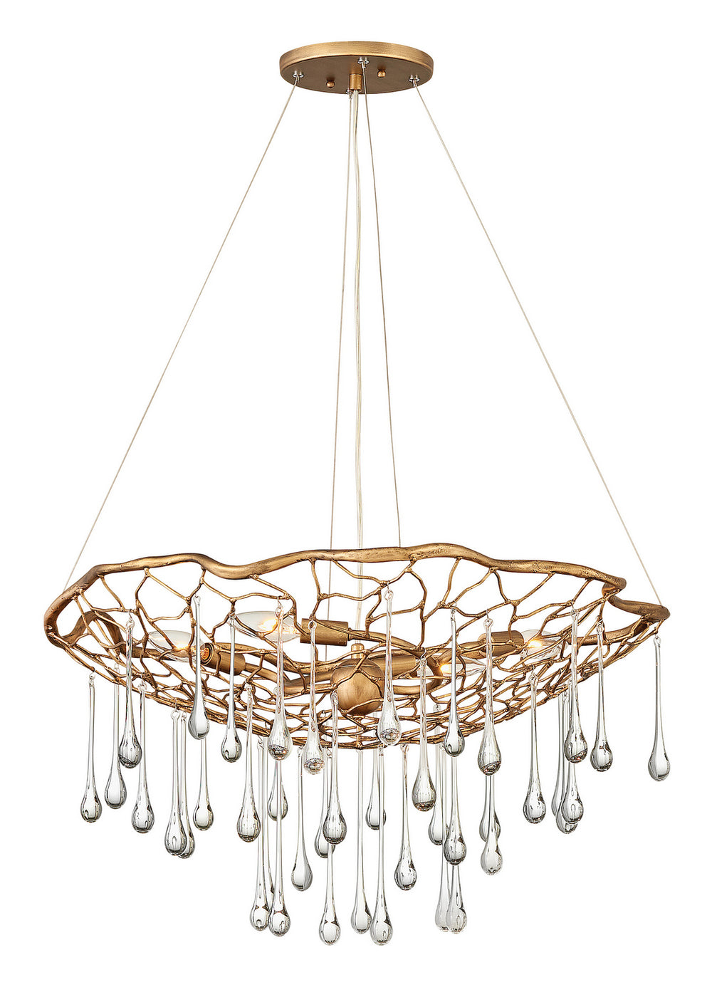 Hinkley Canada - LED Chandelier - Laguna - Burnished Gold- Union Lighting Luminaires Decor