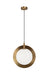 Matteo Canada - One Light Pendant - Astro - Aged Gold Brass- Union Lighting Luminaires Decor