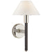 Ralph Lauren Canada - One Light Wall Sconce - Radford - Polished Nickel and Black Ebony- Union Lighting Luminaires Decor