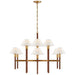 Ralph Lauren Canada - 12 Light Chandelier - Radford - Natural Brass and Natural Rift Oak- Union Lighting Luminaires Decor