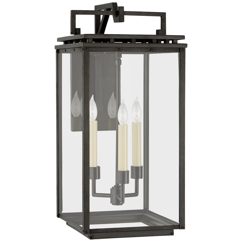 Visual Comfort Signature Canada - Three Light Wall Lantern - Cheshire - Aged Iron- Union Lighting Luminaires Decor