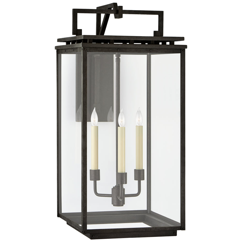 Visual Comfort Signature Canada - Three Light Wall Lantern - Cheshire - Aged Iron- Union Lighting Luminaires Decor