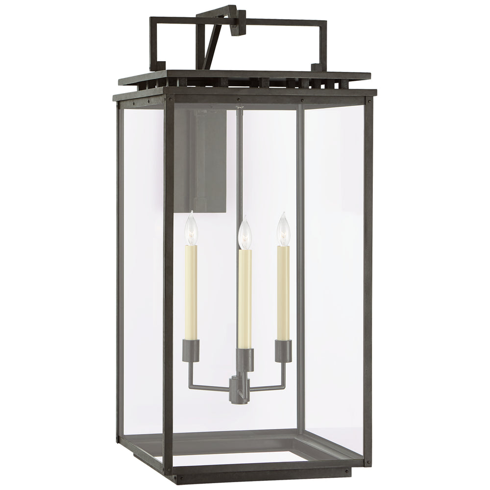 Visual Comfort Signature Canada - Three Light Wall Lantern - Cheshire - Aged Iron- Union Lighting Luminaires Decor