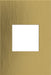 Legrand Canada - One-Gang Screwless Wall Plate - Adorne - Brushed Satin Brass- Union Lighting Luminaires Decor