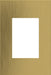 Legrand Canada - One-Gang-Plus Screwless Wall Plate - Adorne - Brushed Satin Brass- Union Lighting Luminaires Decor