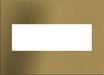 Legrand Canada - Three-Gang Screwless Wall Plate - Adorne - Brushed Satin Brass- Union Lighting Luminaires Decor