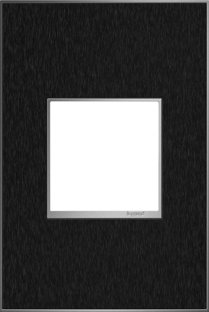 Legrand Canada - One-Gang Screwless Wall Plate - Adorne - Black Stainless- Union Lighting Luminaires Decor