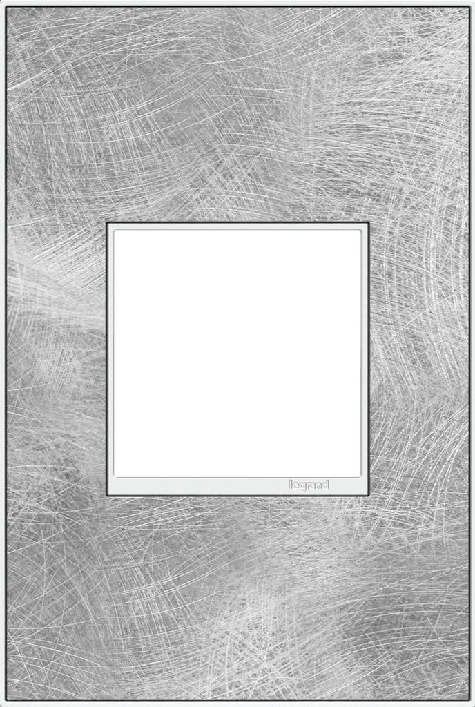 Legrand Canada - One-Gang Screwless Wall Plate - Adorne - Spiraled Stainless- Union Lighting Luminaires Decor