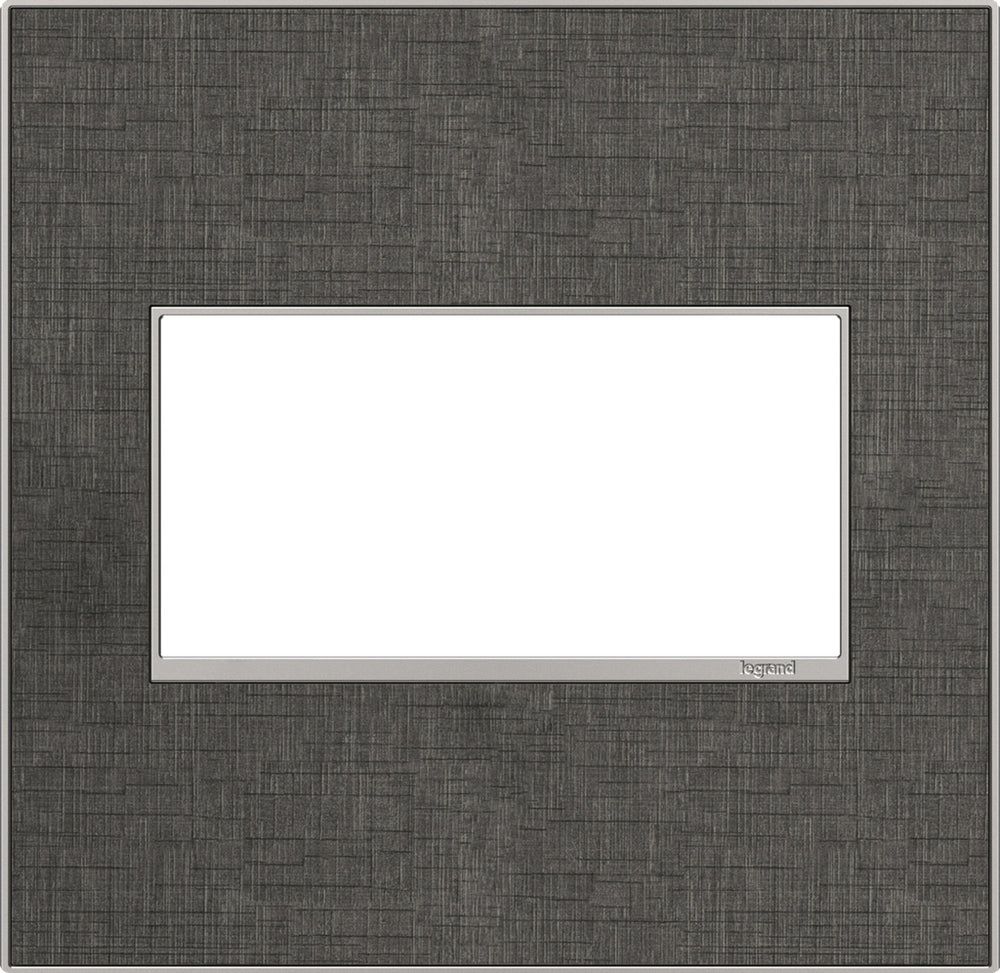 Legrand Canada - Two-Gang Screwless Wall Plate - Adorne - Slate Linen- Union Lighting Luminaires Decor