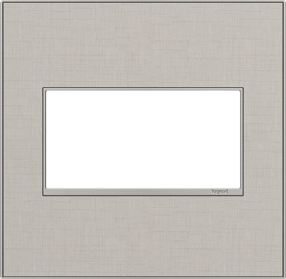 Legrand Canada - Two-Gang Screwless Wall Plate - Adorne - True Linen- Union Lighting Luminaires Decor